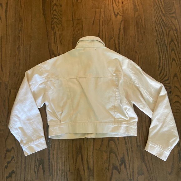 Cream Jean Jacket (S) - Picture 3 of 3